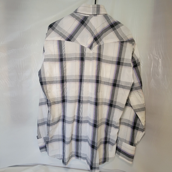 Mens Wrangler Button Down With Pearl Snaps - Picture 10 of 10